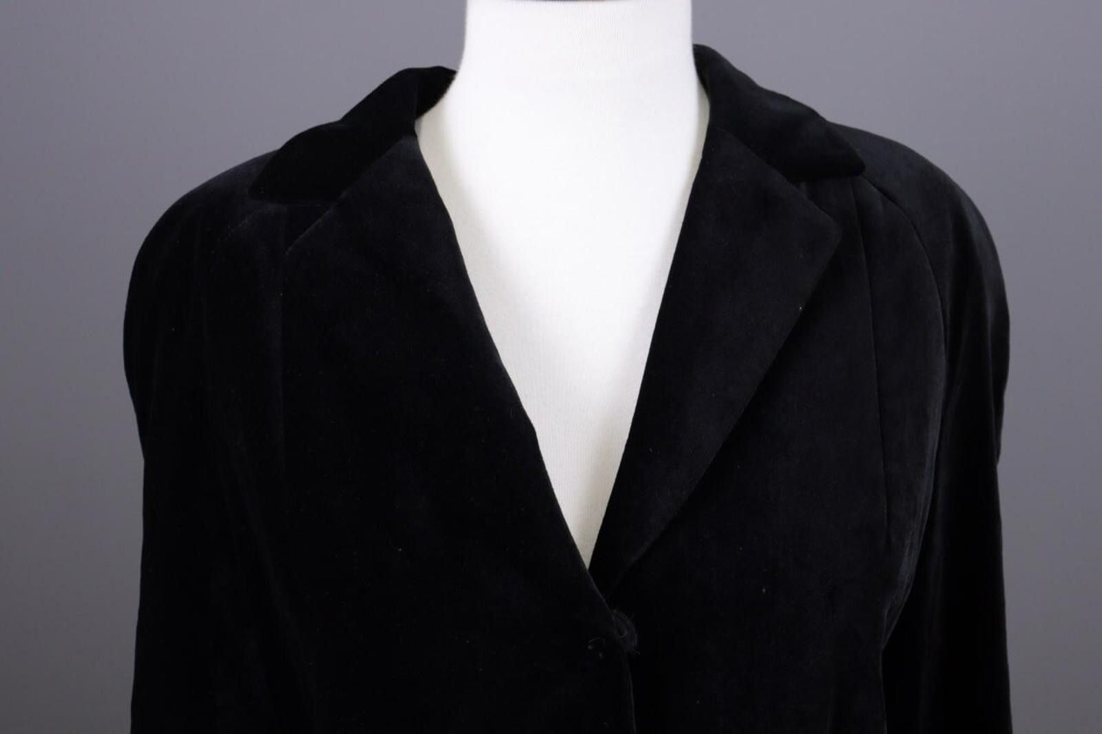 Christian Dior Monsieur Mondi Black 3 Button Silk Velvet Blazer Jacket Size 40 Size M / US 6-8 / IT 42-44 - 3 Thumbnail