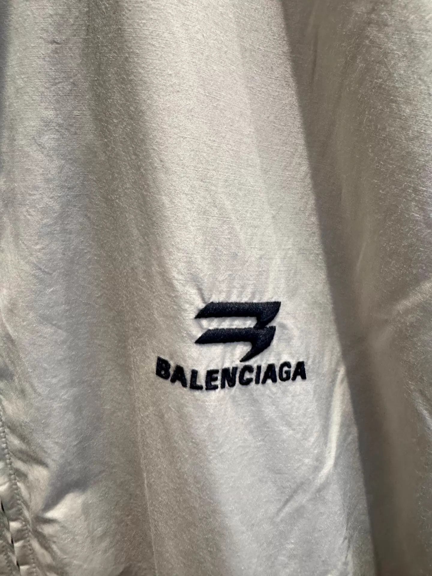 Balenciaga Balenciaga 23SS BB Embroidered Oversized Unisex Cream Jacket Size S / US 4 / IT 40 - 2 Thumbnail