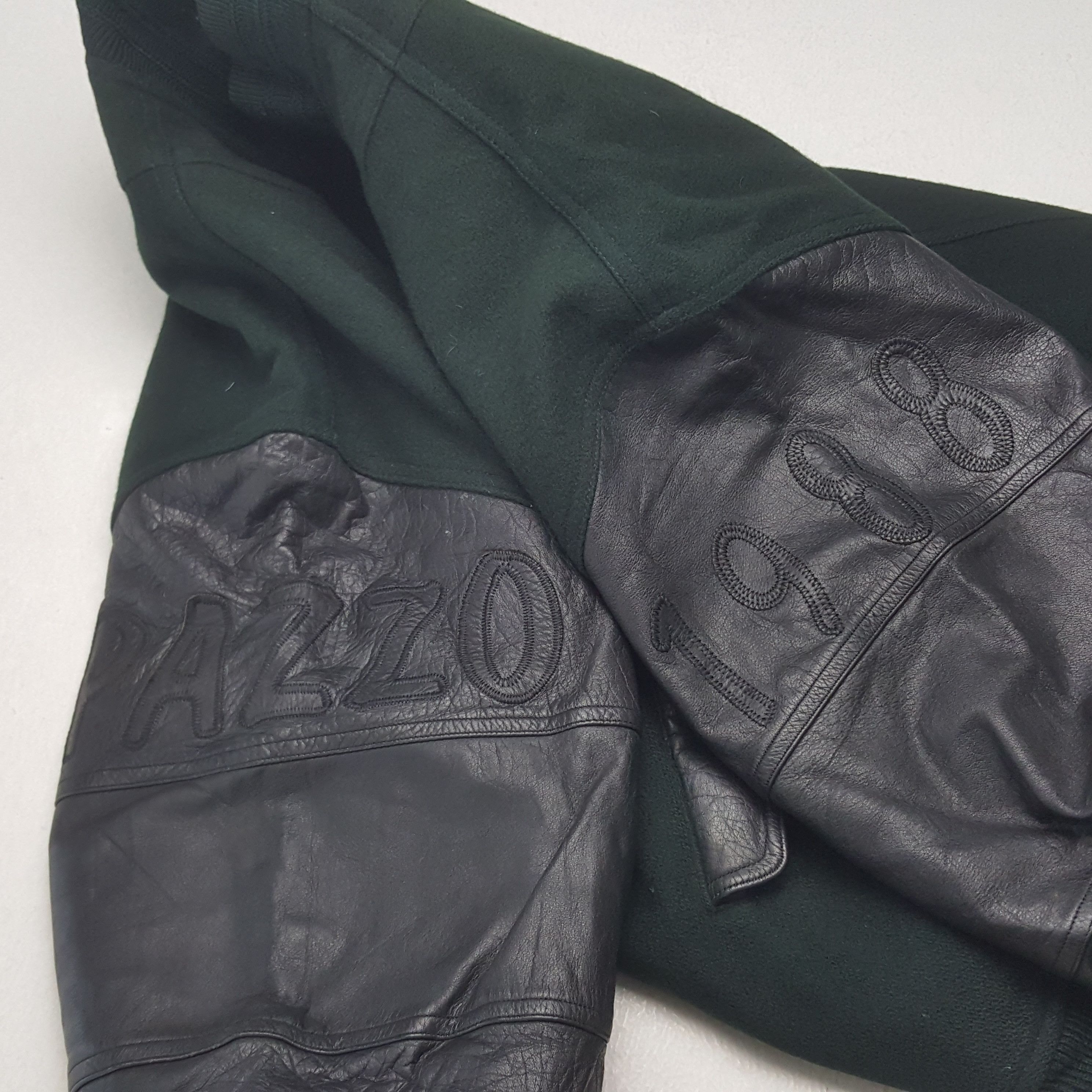 Japanese Brand × Vintage Vintage Pazzoco,LTD Sleeve Leather Varsity Jacket Size US L / EU 52-54 / 3 - 12 Thumbnail