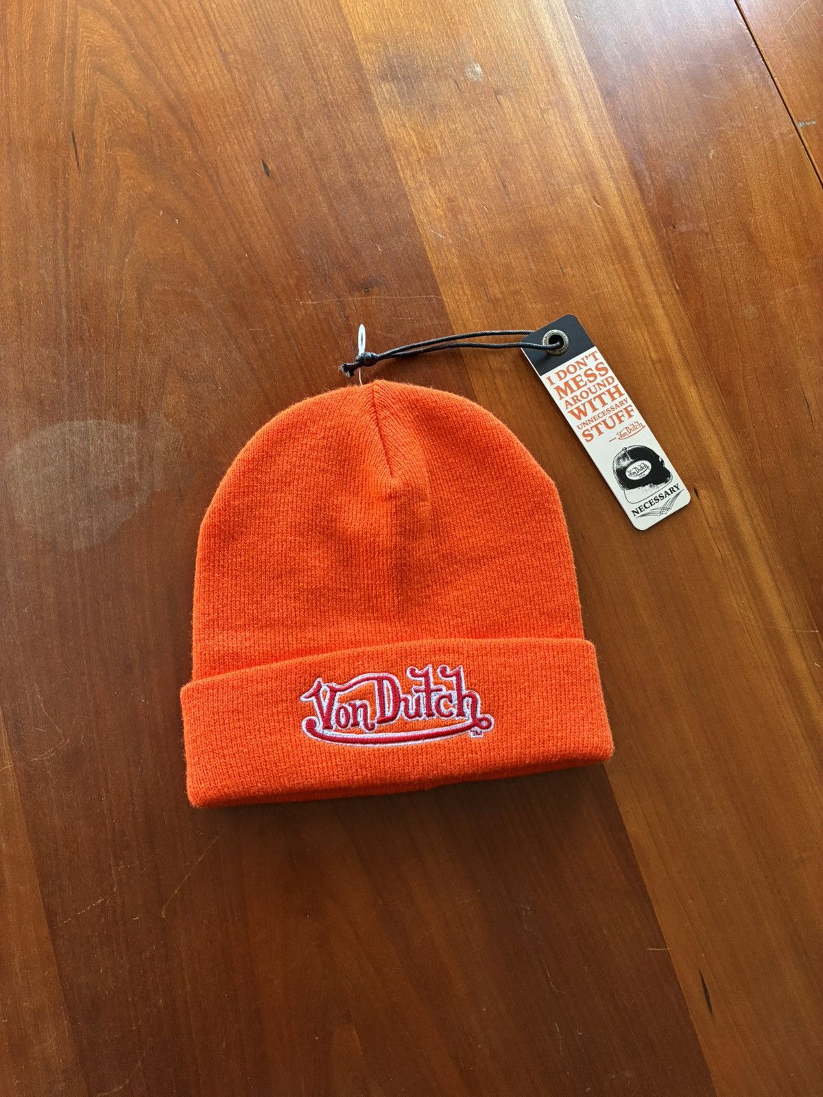 Von Dutch Von Dutch orange beanie new with tags Size ONE SIZE - 1 Thumbnail