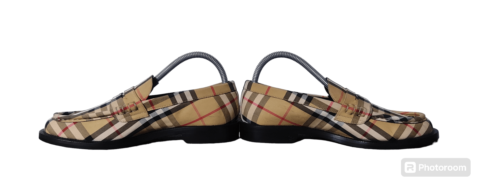 Burberry BURBERRY WOMEN'S BEDMONT CHECK LOAFERS Size US 9 / IT 39 - 5 Thumbnail