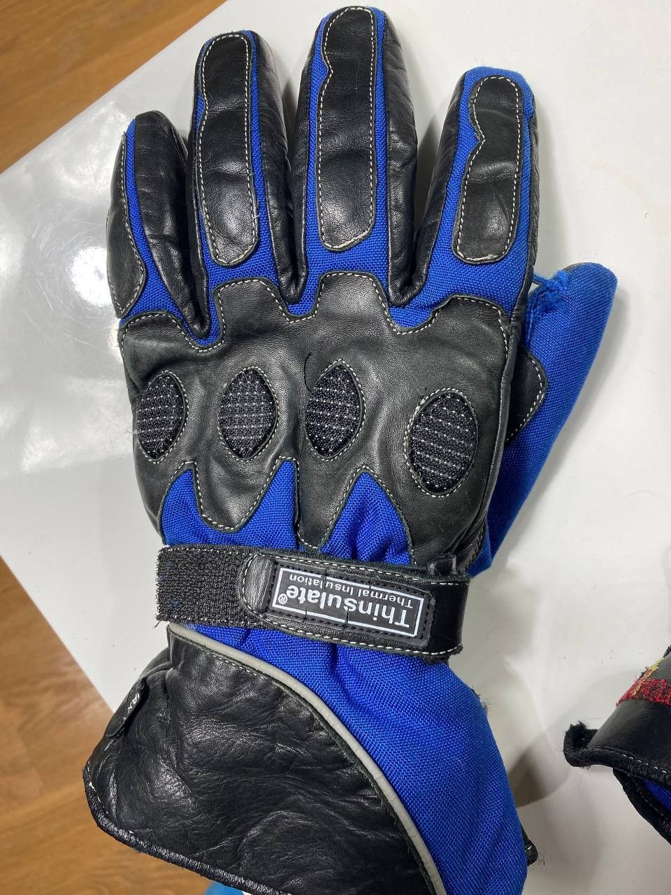 Leather Vintage moto gloves avant garde leather y2k Size ONE SIZE - 16 Thumbnail