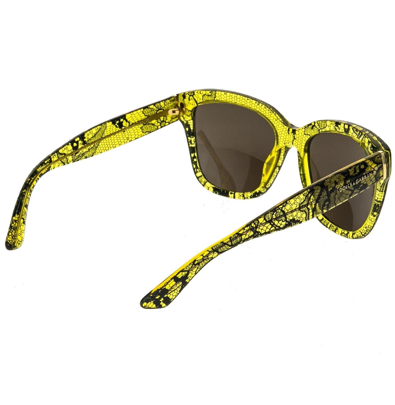 Dolce & Gabbana Dolce & Gabbana DG4226 4226 CHANTILLY LACE Yellow Sunglasses Size ONE SIZE - 6 Thumbnail