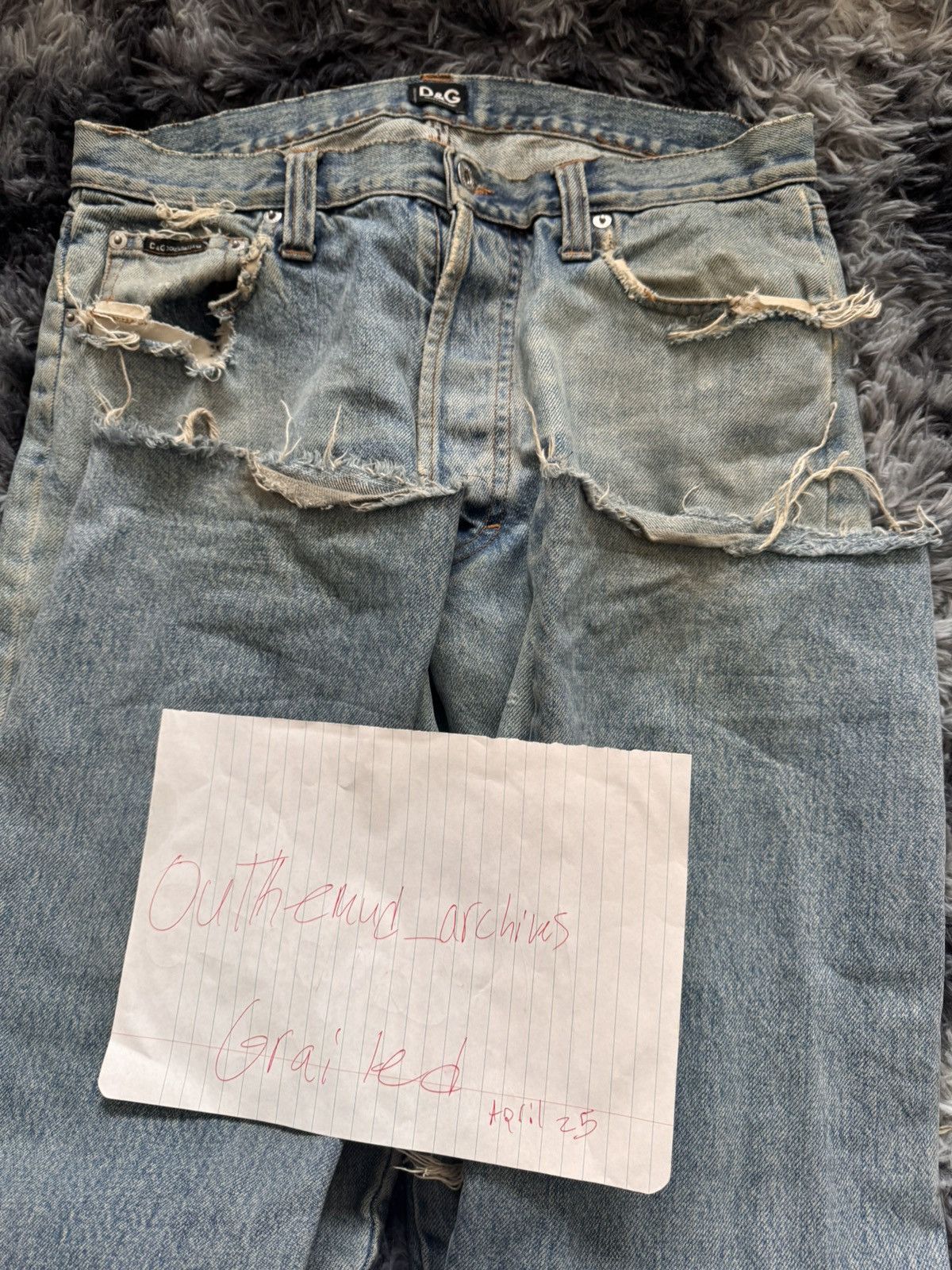 Dolce & Gabbana DISTRESSED SELVEDGE JEANS Size US 34 / EU 50 - 2 Thumbnail