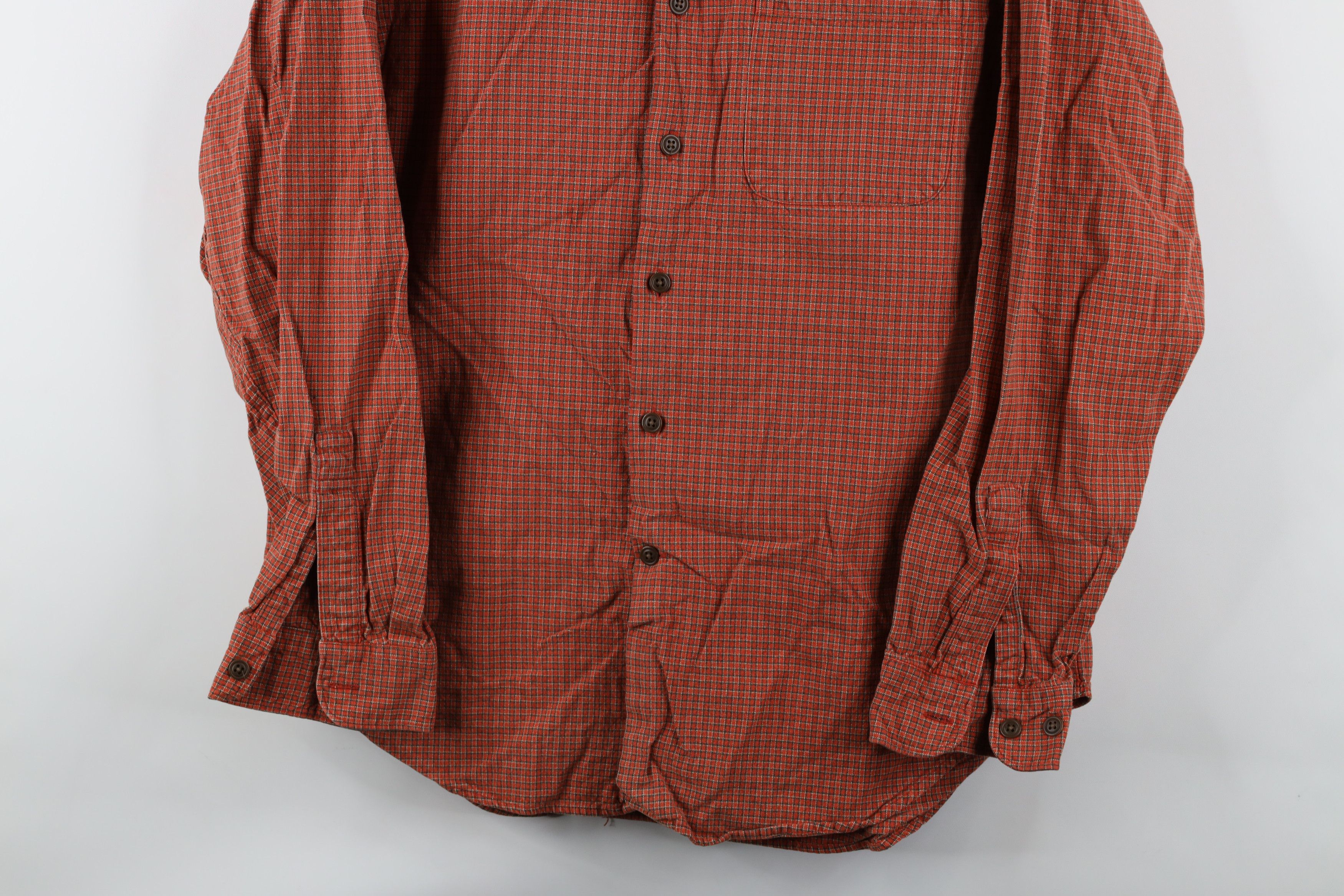 Gap × Vintage Vintage 90s Gap Heavyweight Collared Button Shirt Orange Size US M / EU 48-50 / 2 - 3 Thumbnail