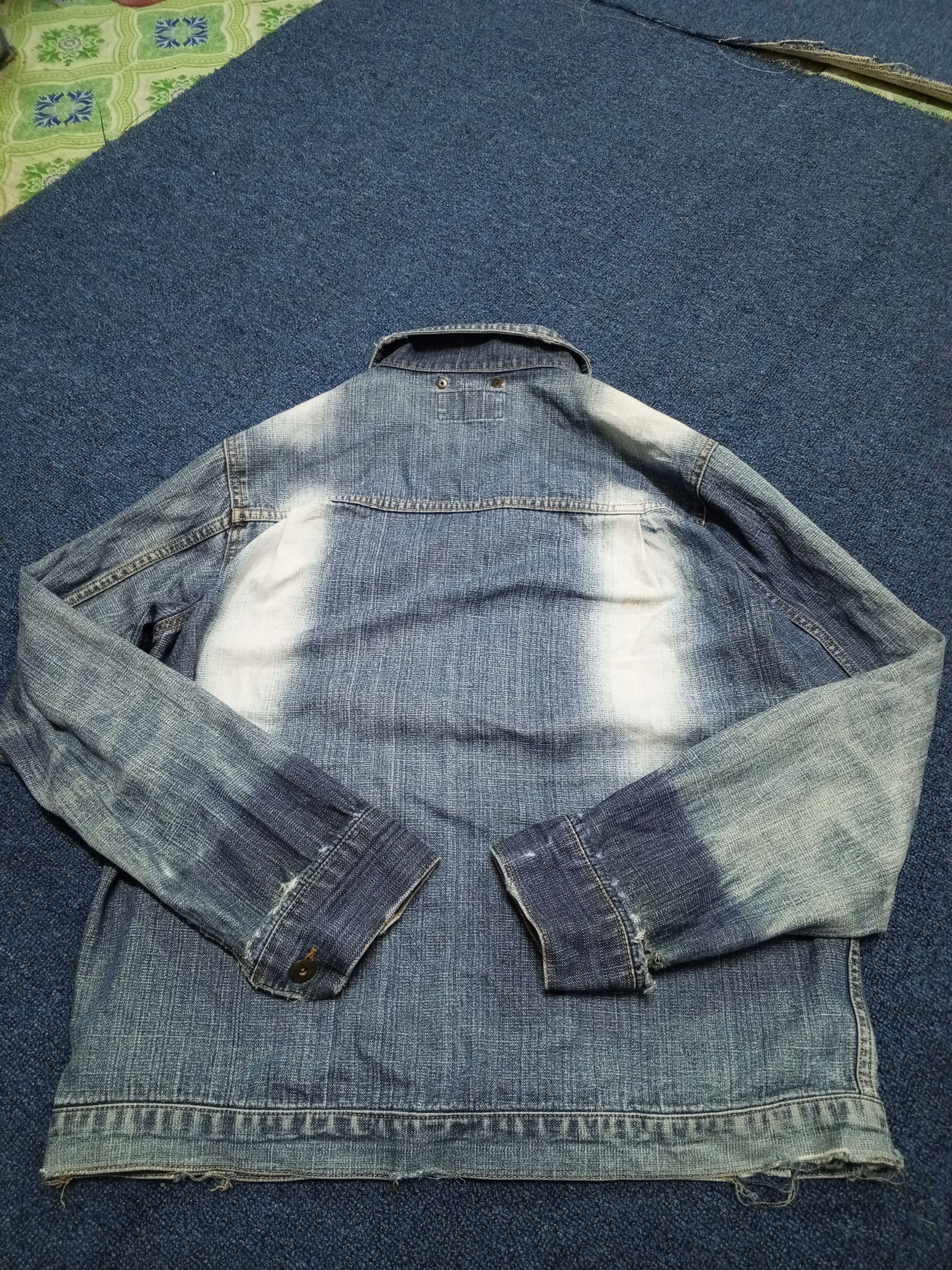 Japanese Brand JEANING GARAGE DENIM JACKET RARE Size US L / EU 52-54 / 3 - 2 Thumbnail
