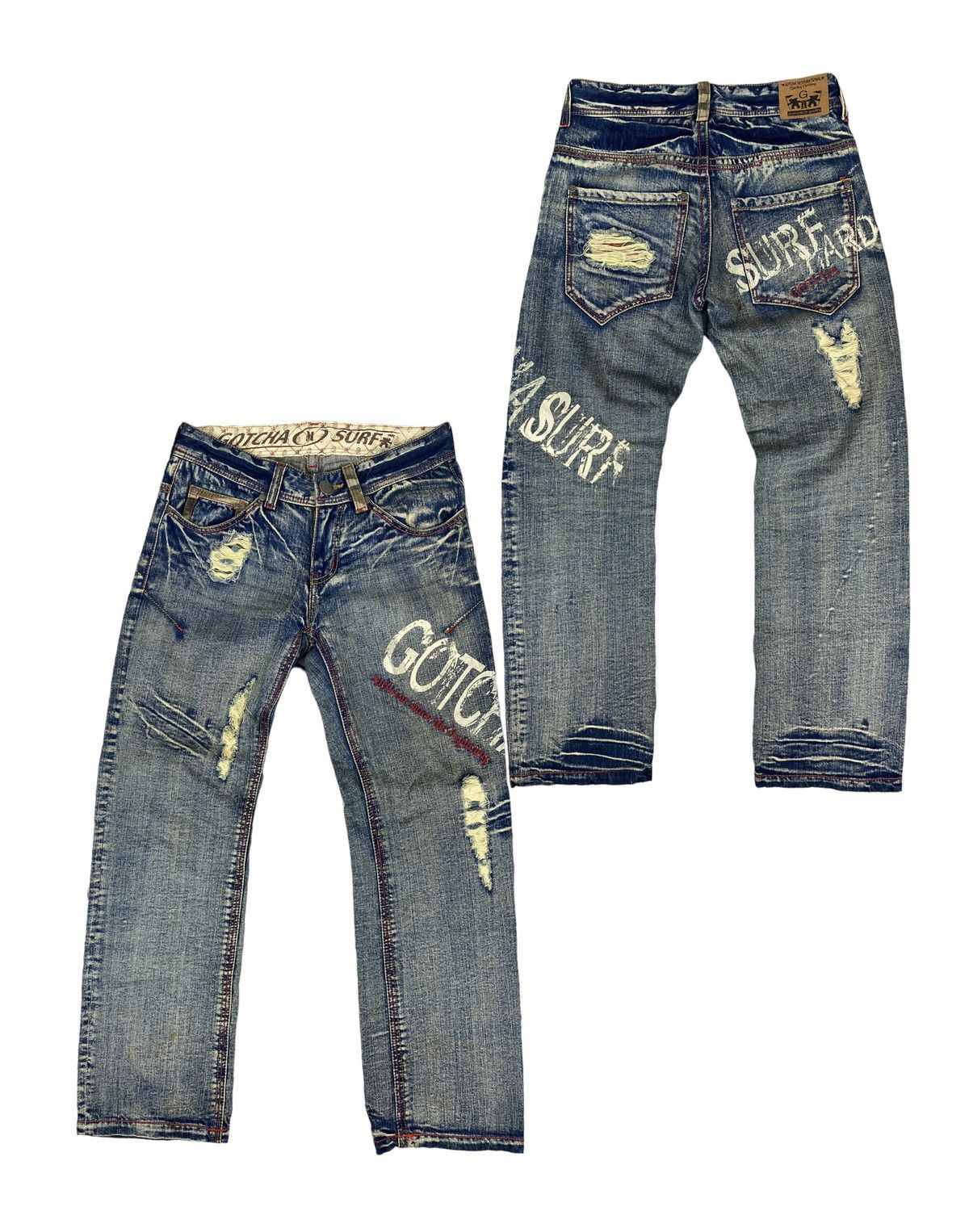 Gotcha Rare🔥Gotcha Surfwear Jeans Distress Style Size US 30 / EU 46 - 1 Thumbnail