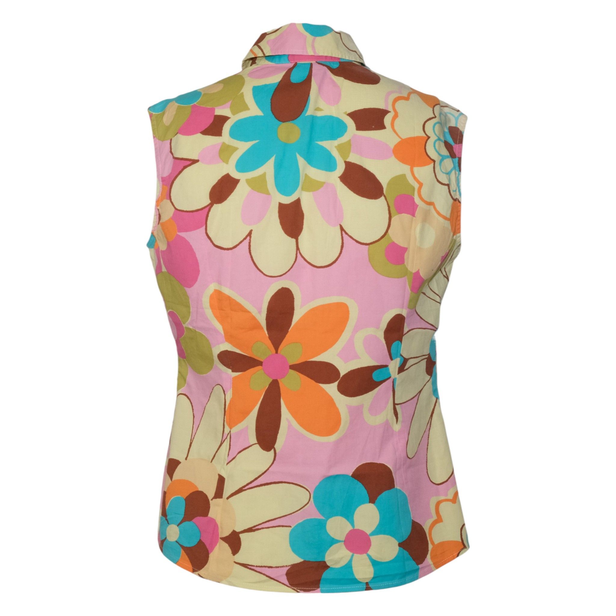 Dolce & Gabbana D&G Hippie Floral Sleeveless Shirt Size L / US 10 / IT 46 - 2 Thumbnail