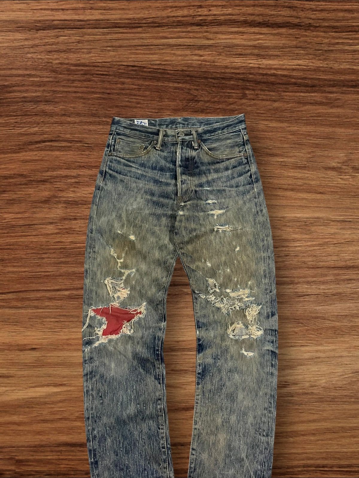Kapital Vintage 18oz Eight G Union Made Selvedge Distressed Jeans Size US 30 / EU 46 - 4 Thumbnail