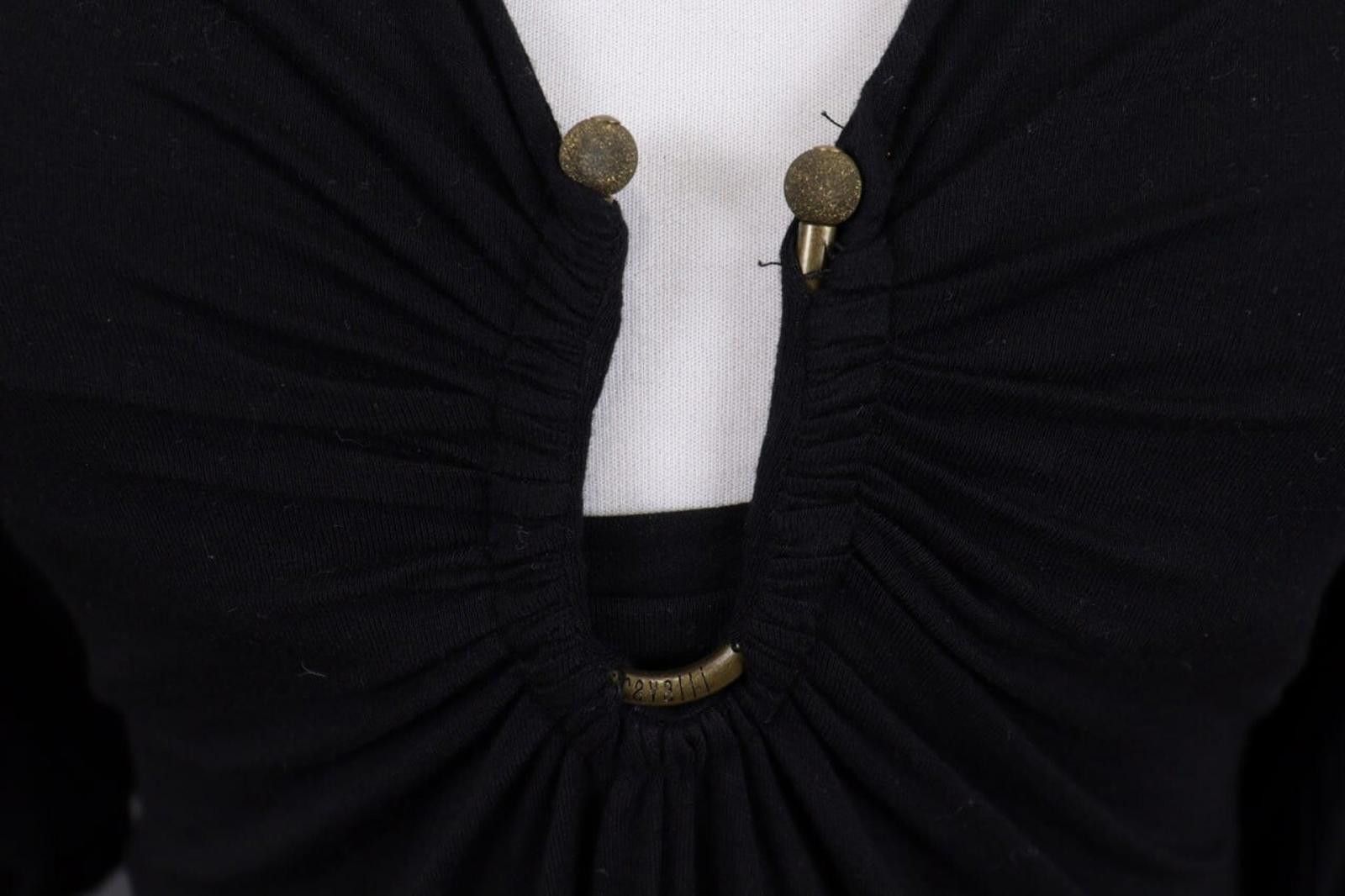 Just Cavalli Just Cavalli Black Designer Wool Evening Dress Sz 40/ XS Size M / US 6-8 / IT 42-44 - 3 Thumbnail