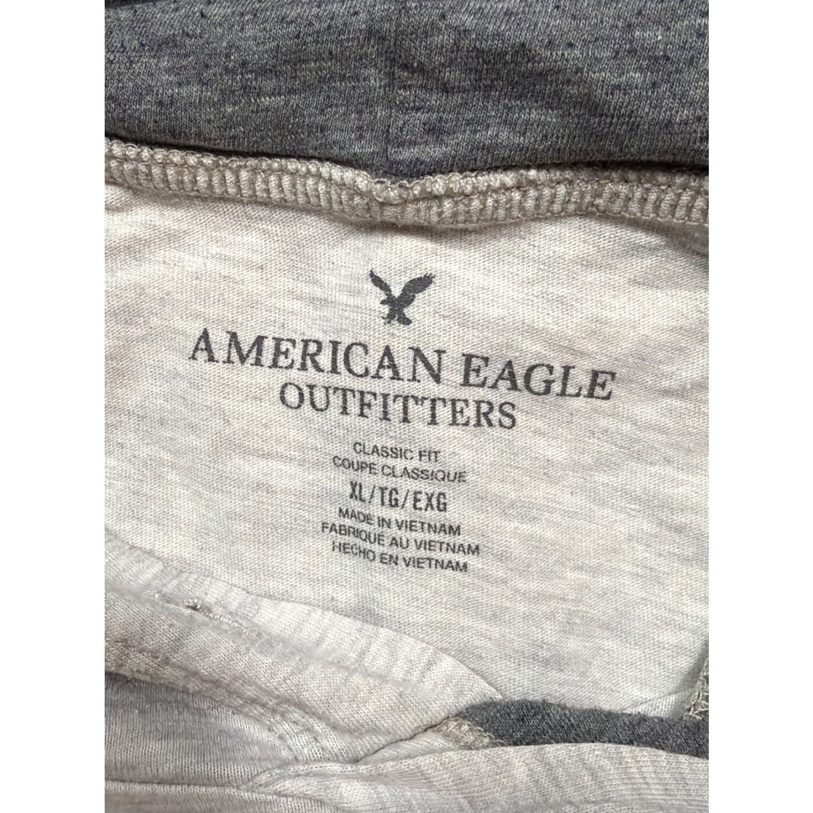 American Eagle Outfitters American Eagle XL Men Hoodie Pullover Gray Forest Print Trees Size US XL / EU 56 / 4 - 2 Thumbnail