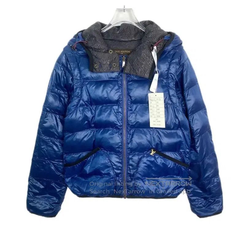 Louis Vuitton Louis Vuitton Women's Blue Cotton Puffer Jacket . Size S / US 4 / IT 40 - 1 Thumbnail