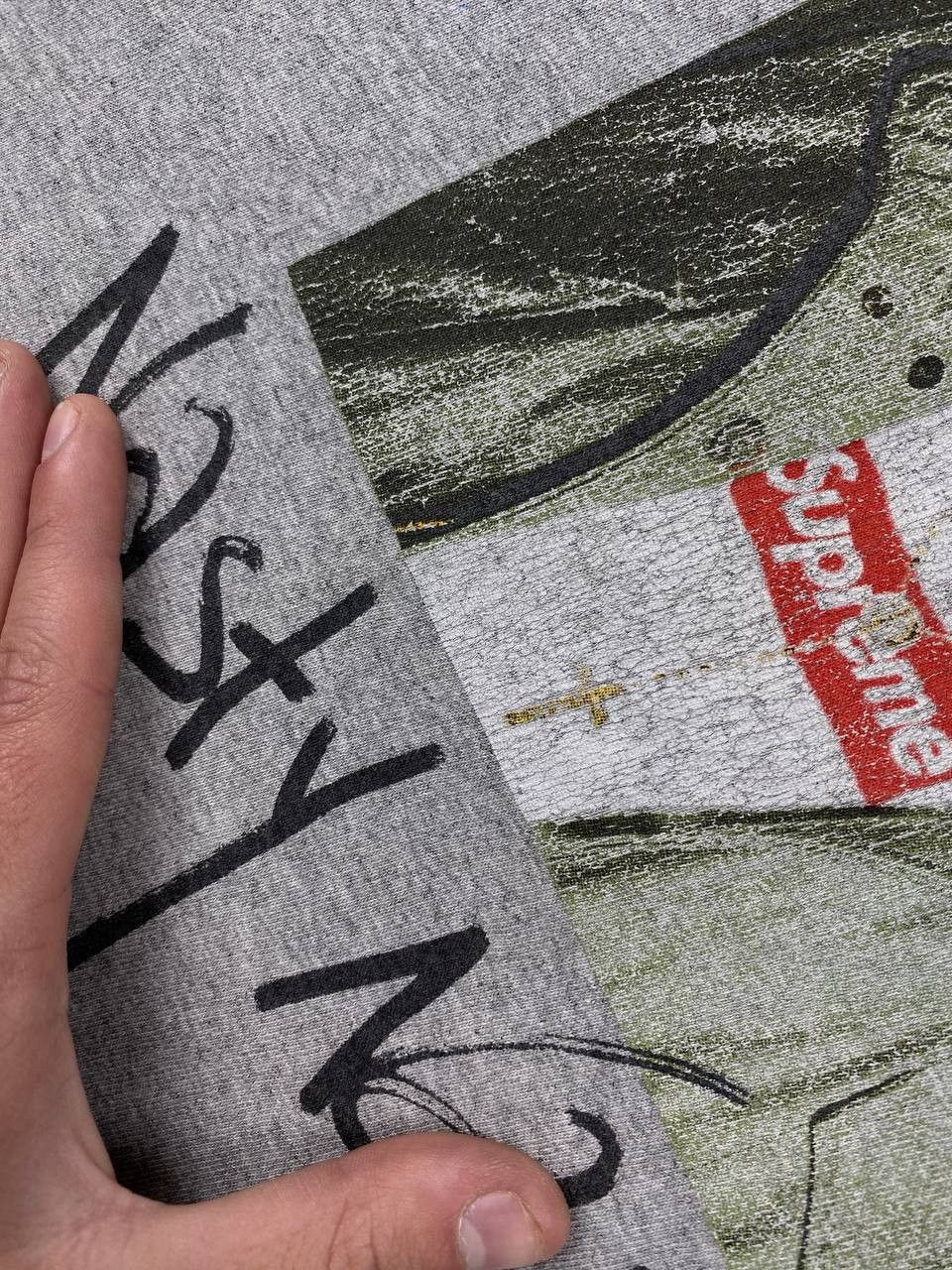 Supreme Supreme Nas Big Logo T Shirt Men Size L Gray Size US L / EU 52-54 / 3 - 7 Thumbnail