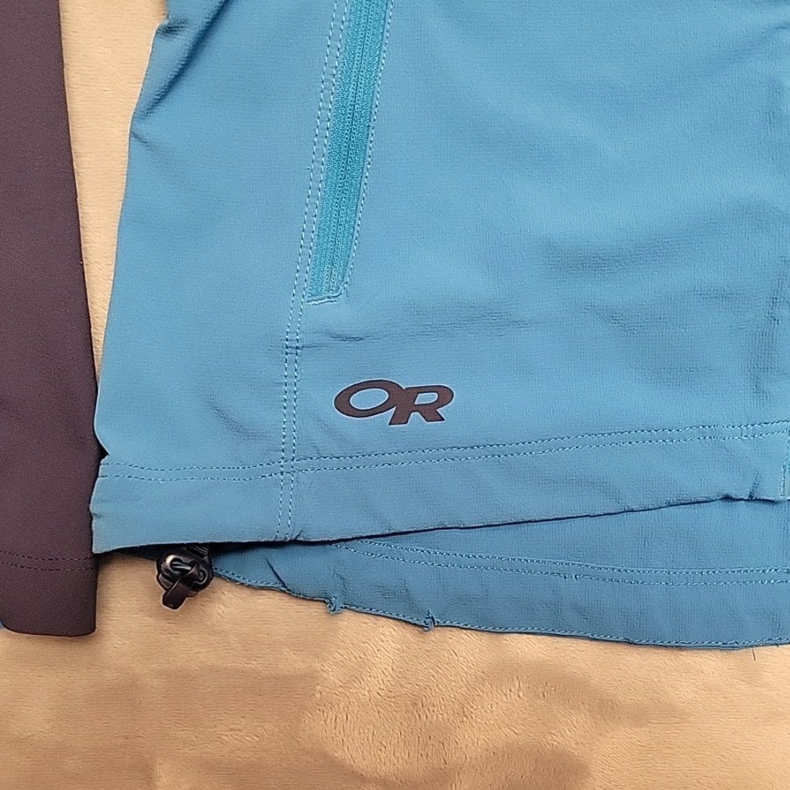 Outdoor Research VINTAGE Outdoor Research Jacket Womens XS Blue Hooded Softshell Hiking Climbing Trail Size XS / US 0-2 / IT 36-38 - 2 Thumbnail