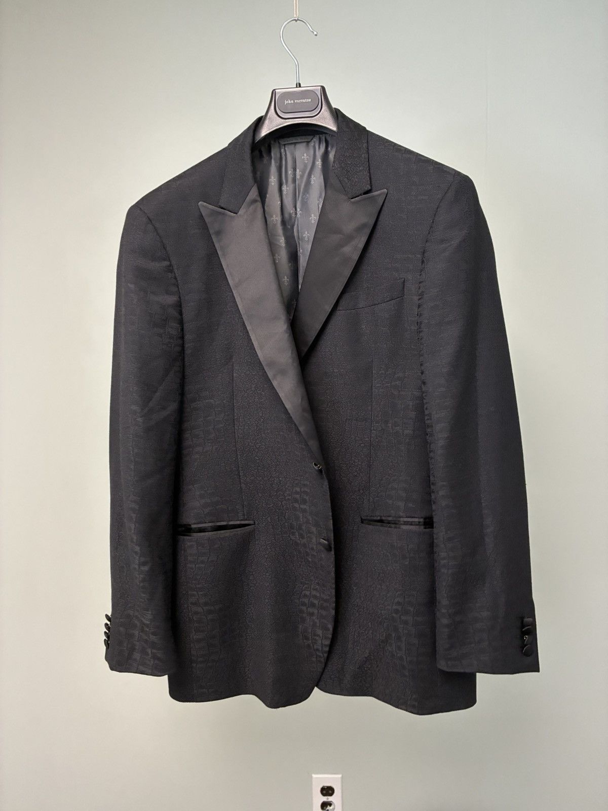 John Varvatos Leopard Jacquard Jacket Size EU 54 US 44 Size US L / EU 52-54 / 3 - 16 Thumbnail