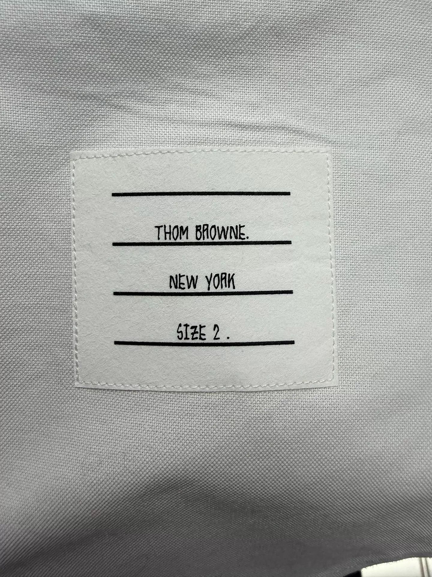 Thom Browne Thom Browne Classic Double Sleeve Logo Oxford Shirt White 2 Size US M / EU 48-50 / 2 - 4 Thumbnail