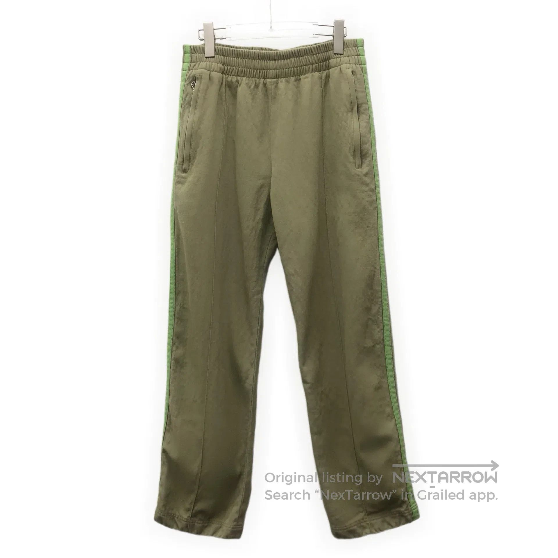 Bottega Veneta Bottega Veneta Size L Green Wool Elastic Waist Casual Trou Size US 27 - 1 Thumbnail