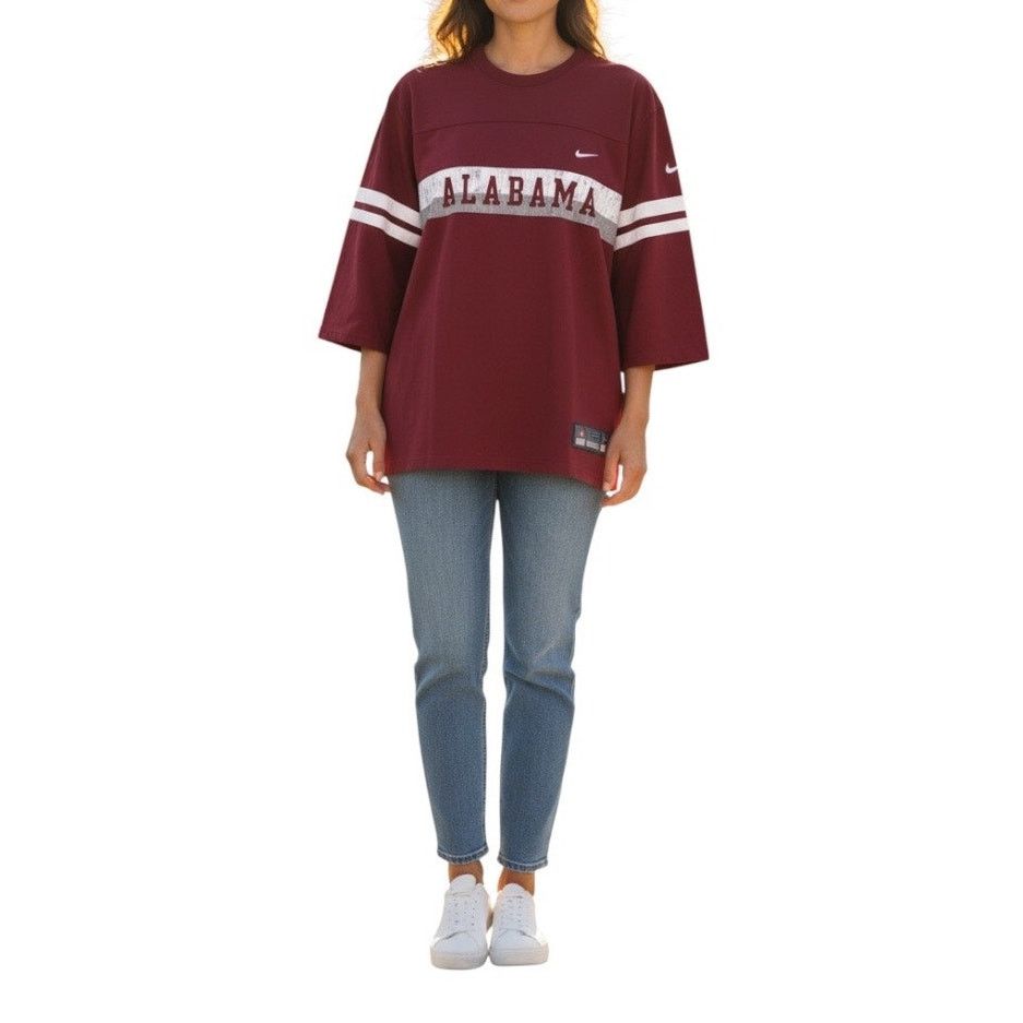 Nike Nike Alabama Crimson Tide jersey style varsity T-shirt small Size S / US 4 / IT 40 - 8 Thumbnail