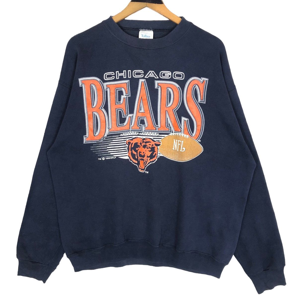 NFL Vintage 90s NFL Chicago Bears Crewneck Sweatshirt Big Logo Size US L / EU 52-54 / 3 - 1 Thumbnail