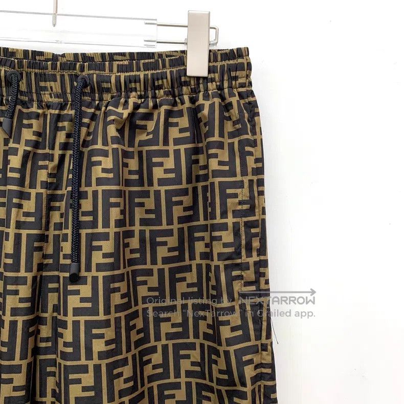 Fendi Fendi Dark brown logo letter printed casual workwear long Size US 30 / EU 46 - 3 Thumbnail