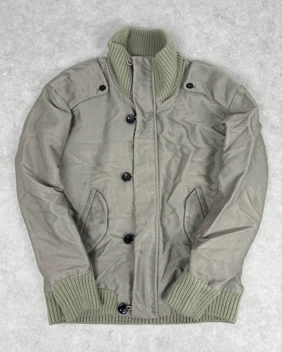 Diesel 2000s Diesel Taupe Bomber Utility Army Jacket Size US M / EU 48-50 / 2 - 1 Thumbnail