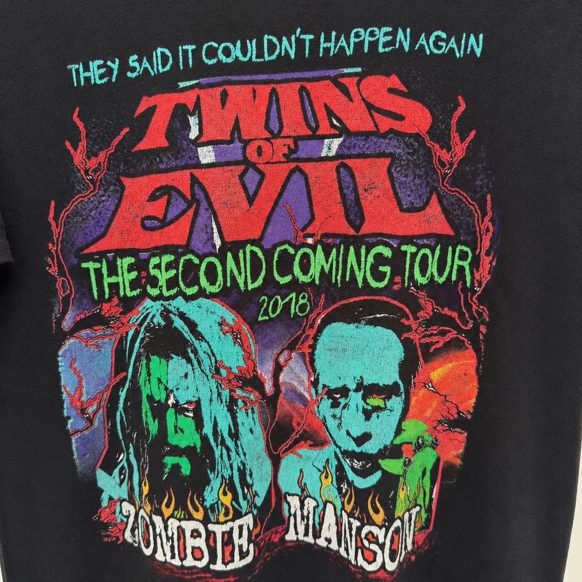 Band Tees Rob Zombie x Marilyn Manson Twins of Evil Second Coming Tour Size US L / EU 52-54 / 3 - 2 Thumbnail