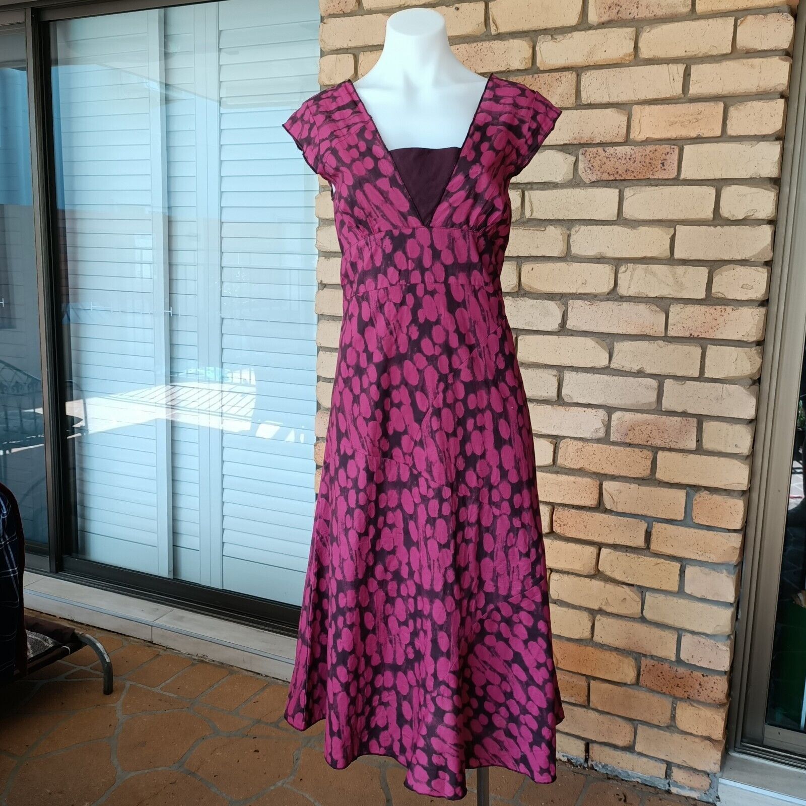 Designer × Vintage Boom Shankar Dress Size 10 Pink A Line Midi Size M / US 6-8 / IT 42-44 - 1 Thumbnail