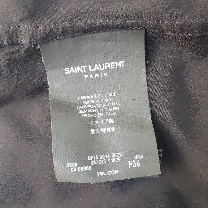Saint Laurent Paris SAINT LAURENT 14FW Silk Black Shirt. Size US M / EU 48-50 / 2 - 5 Thumbnail