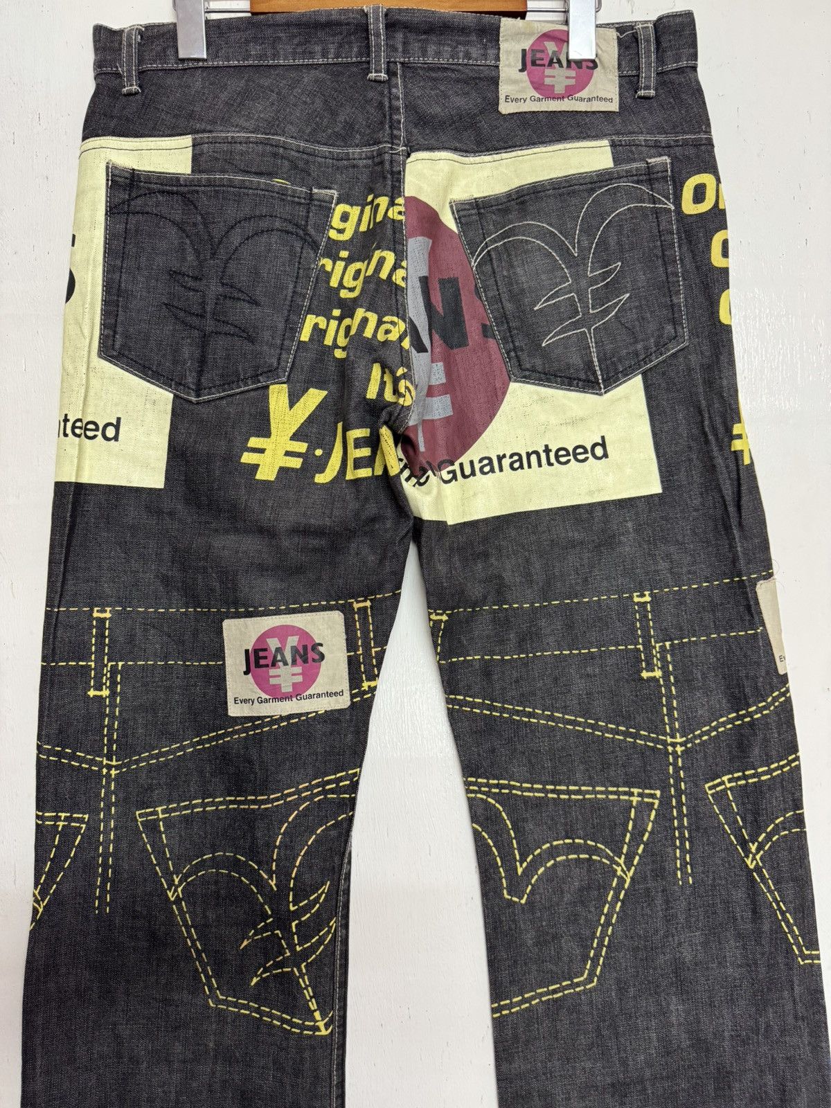 Japanese Brand × Vintage Yen japanase jeans Size US 36 / EU 52 - 9 Thumbnail
