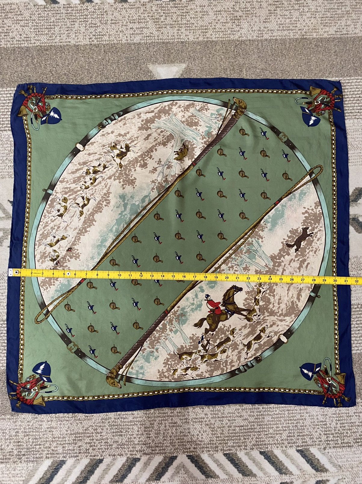 Vintage Vintage RareDesign Scarf/Scarves/Pocket Square/Handkerchief Size ONE SIZE - 6 Thumbnail