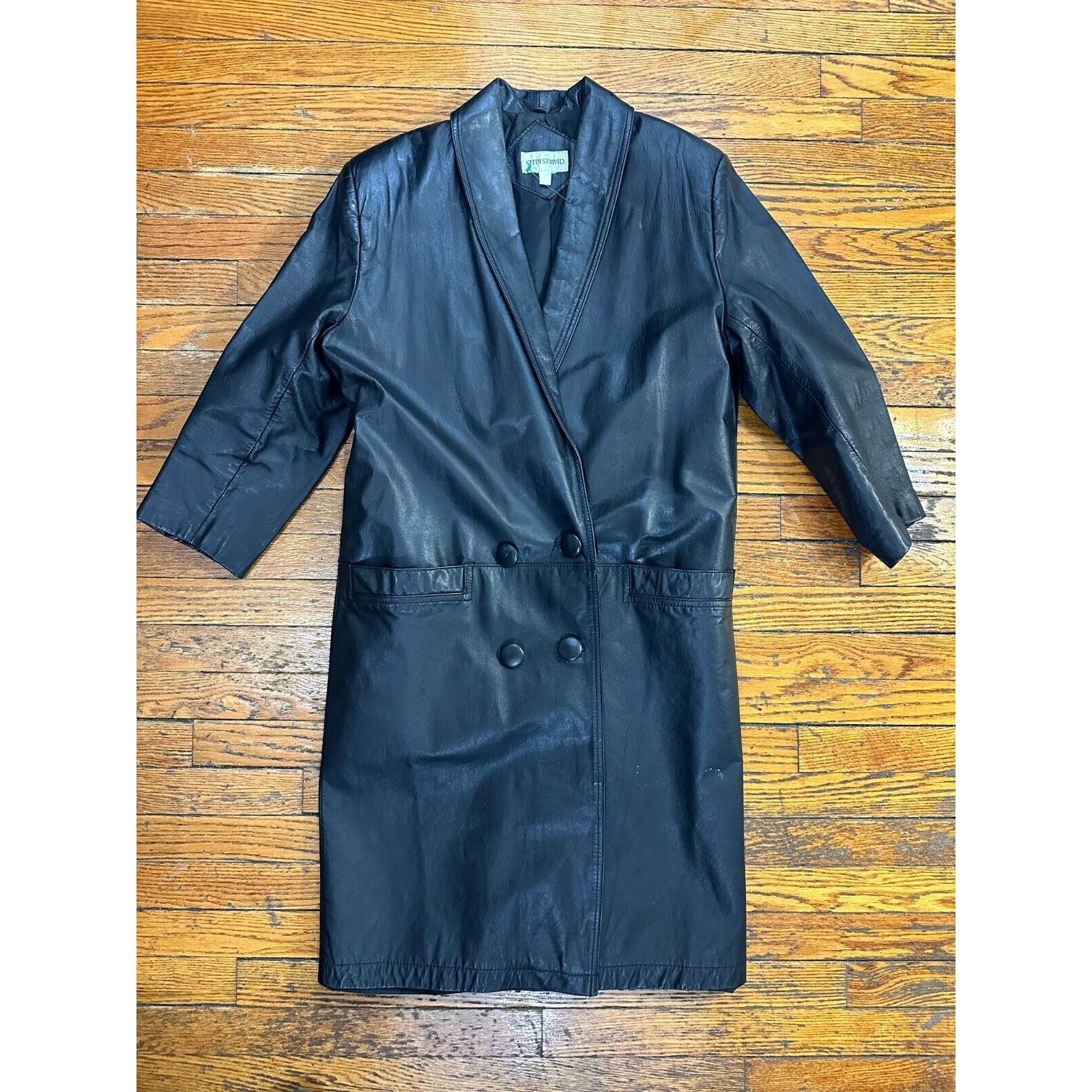 Other Charles Klein Leather Trench Coat lined Jacket Black Size S Grailed