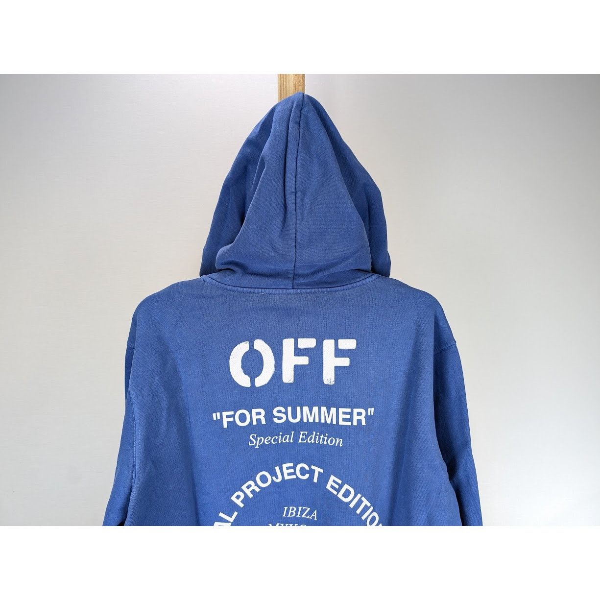 Off-White o1rshd1 SMR- Ibiza Hoodie in Blue White Size US M / EU 48-50 / 2 - 19 Thumbnail
