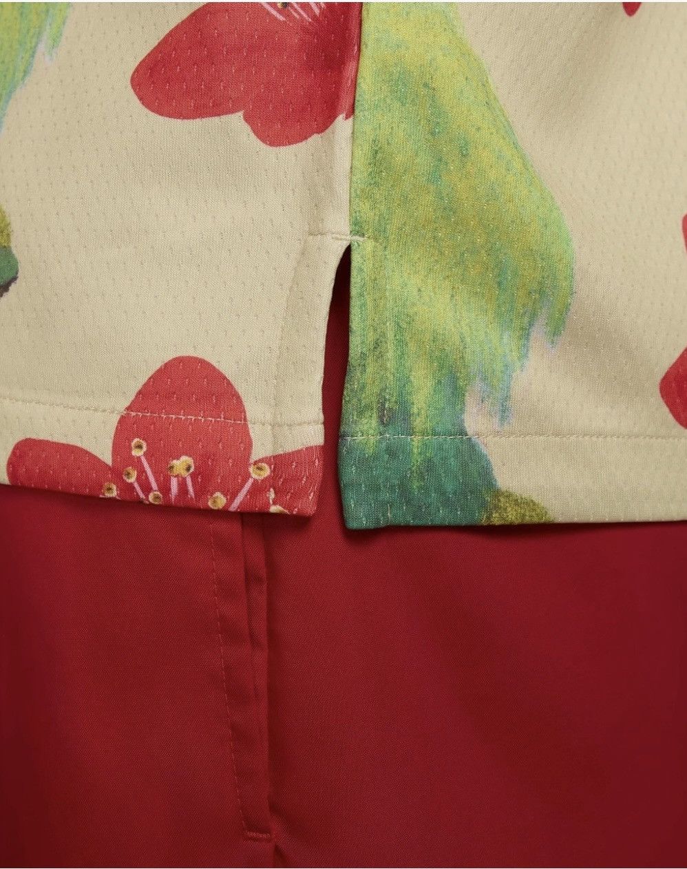 Nike Nike Cherry Blossom Casual Shirt Shorts Tan Size US M / EU 48-50 / 2 - 5 Thumbnail