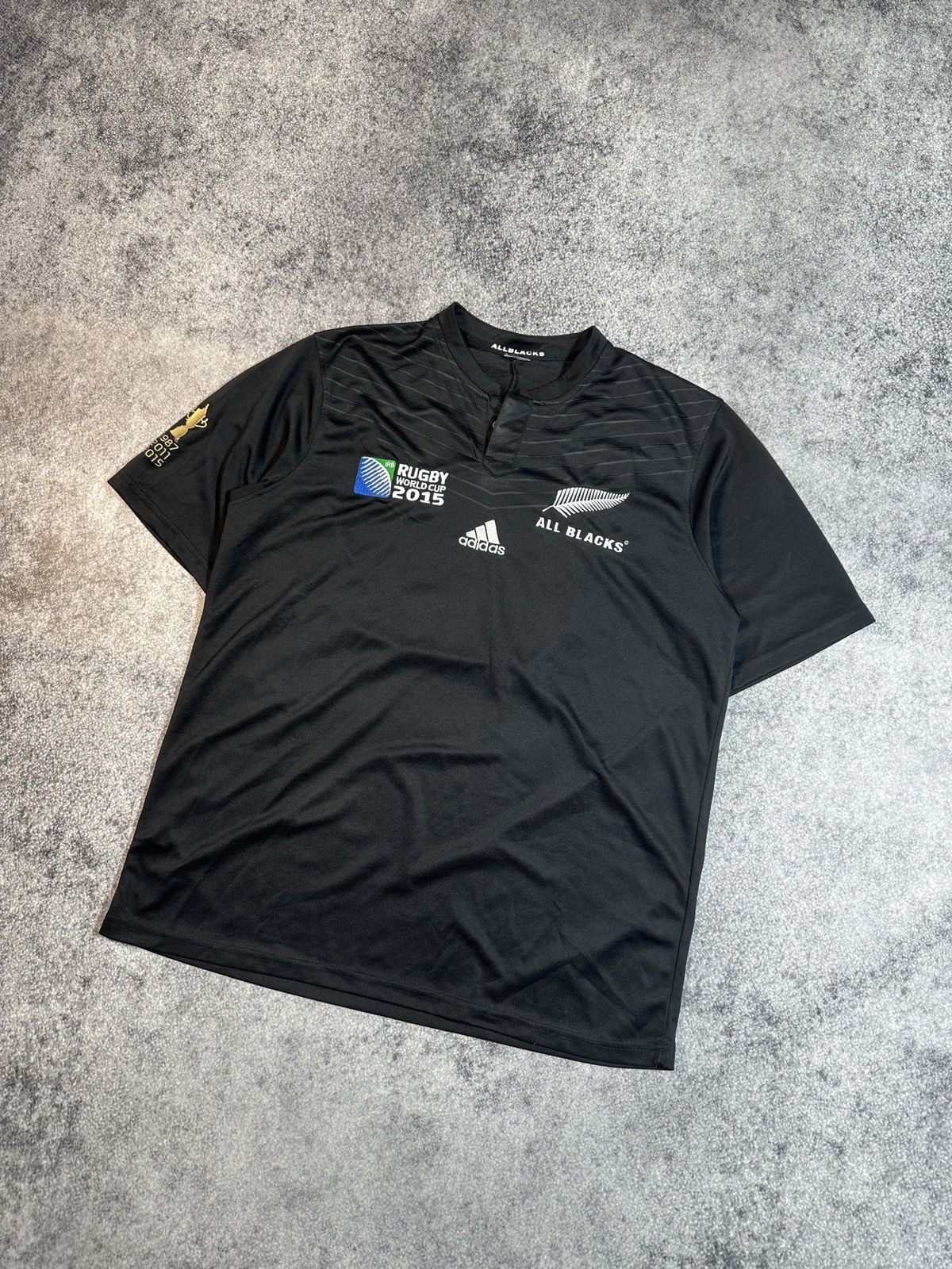 Adidas Adidas All Blacks New Zealand 6 Rugby Jersey Streetwear L Size US L / EU 52-54 / 3 - 1 Thumbnail