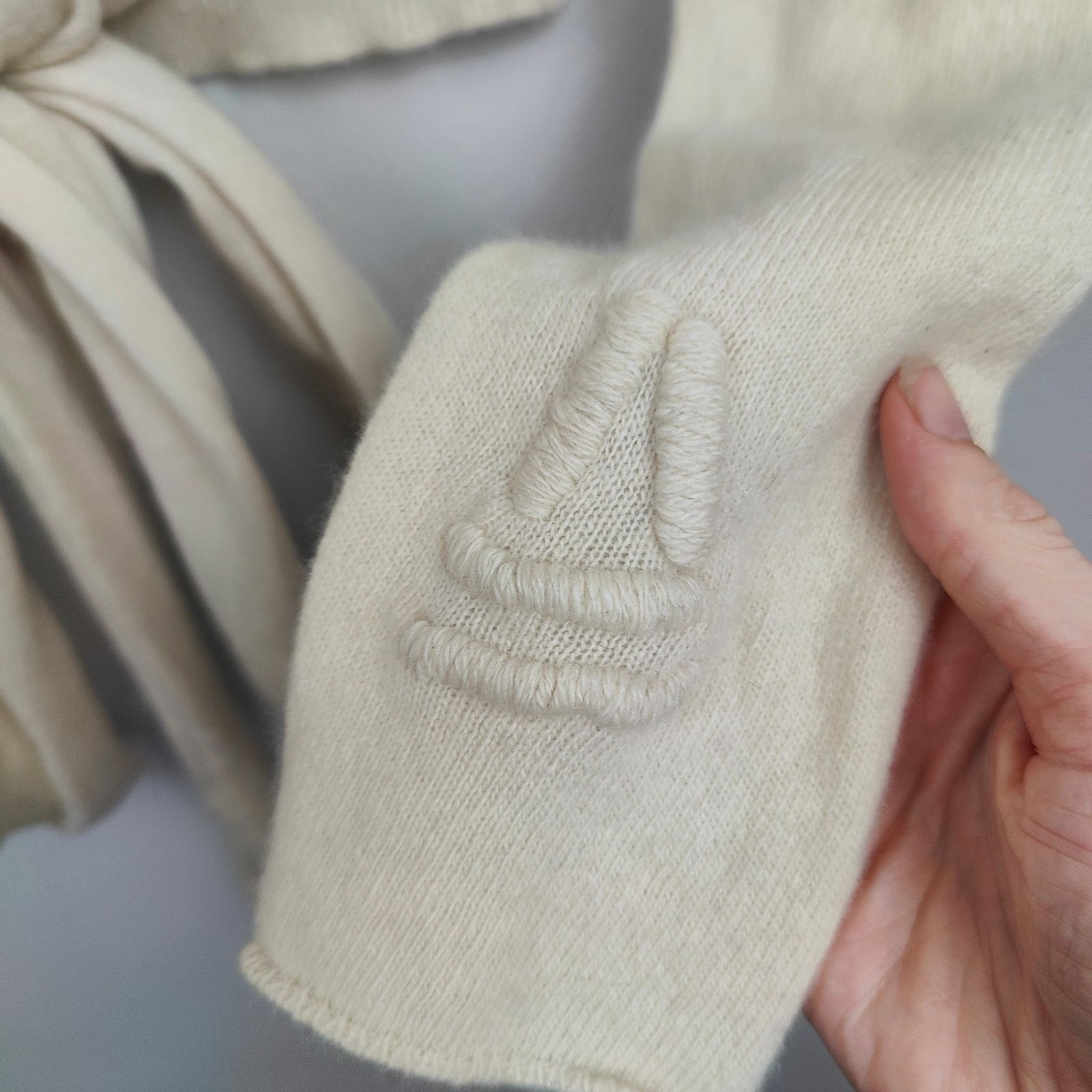 Other Alexa Fairchild Cashmere Sweater Womens Medium Large Beige Size L / US 10 / IT 46 - 5 Thumbnail