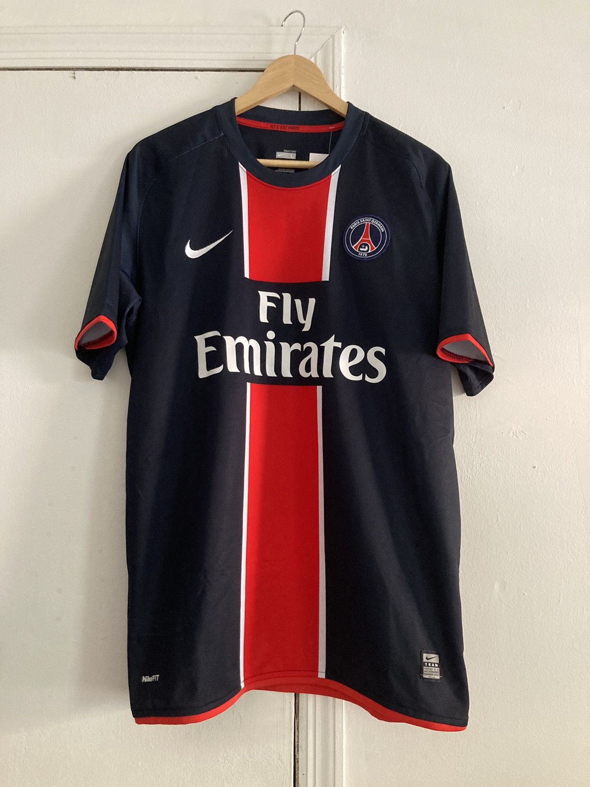 Nike Rare Grail Nike Paris Saint-Germain PSG 2008/09 Home Jersey Size US L / EU 52-54 / 3 - 3 Thumbnail