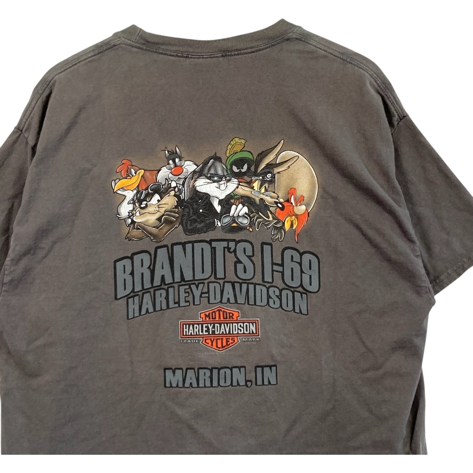Harley Davidson Vintage Harley Davidson Looney Tunes Old School Rules Tee L Size US L / EU 52-54 / 3 - 6 Thumbnail