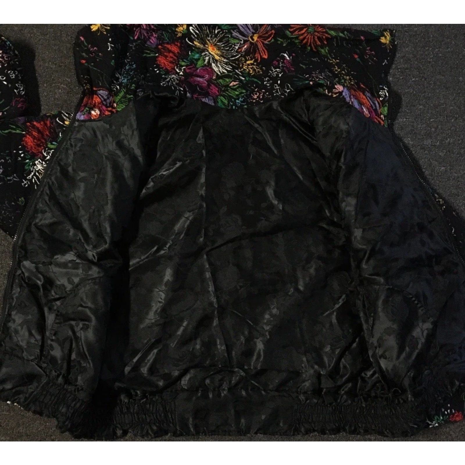 Vintage VINTAGE Vtg 80s Flower Abstract Art AOP Jacket L Boxy Vaporwave Surf Picasso Grunge 90s Size L / US 10 / IT 46 - 4 Thumbnail