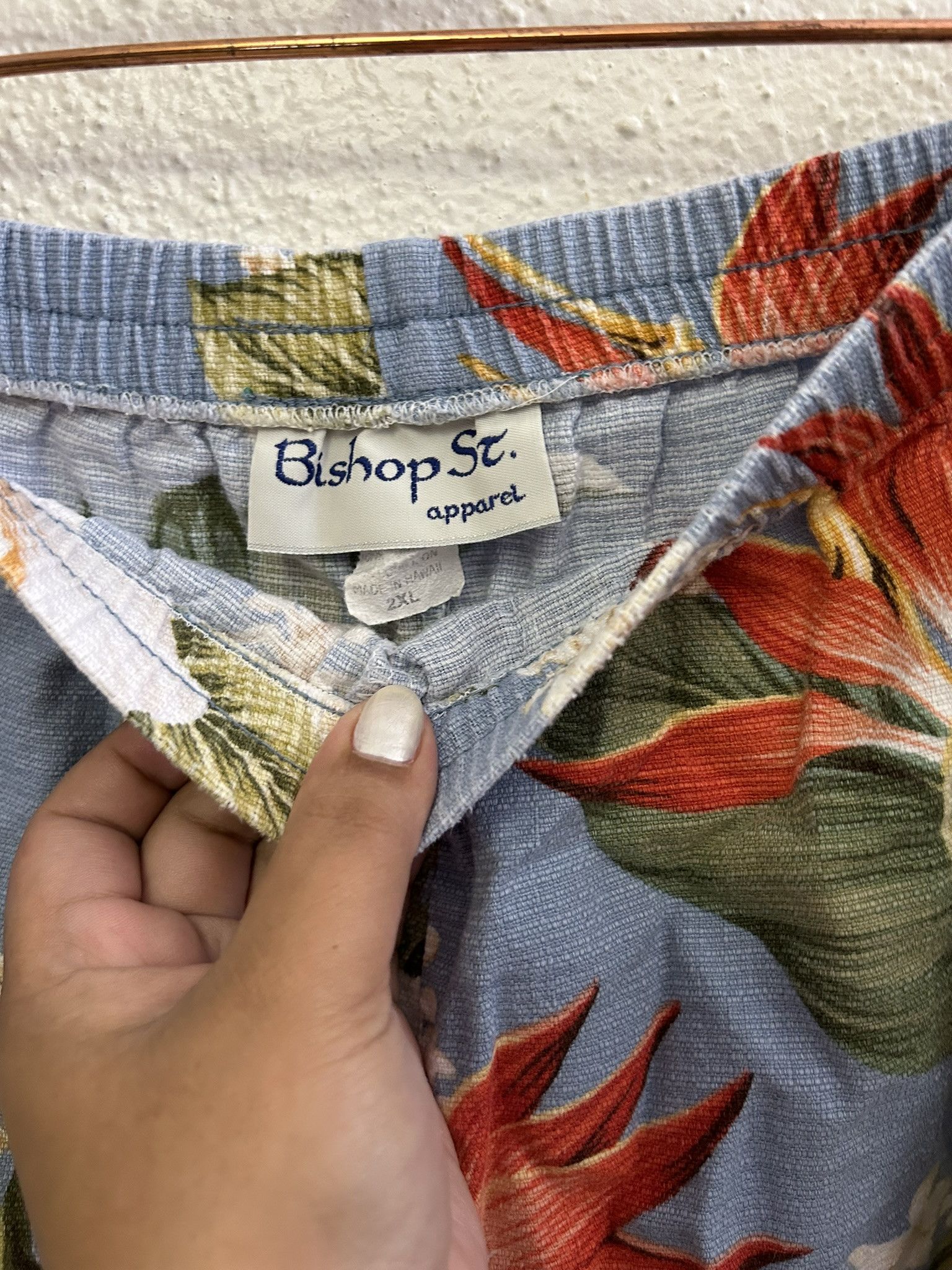 Other VTG BISHOP ST HAWAII BLUE HAWAIIAN RELAXED PANTS SIZE 2XL Size 42" / US 20 - 4 Thumbnail
