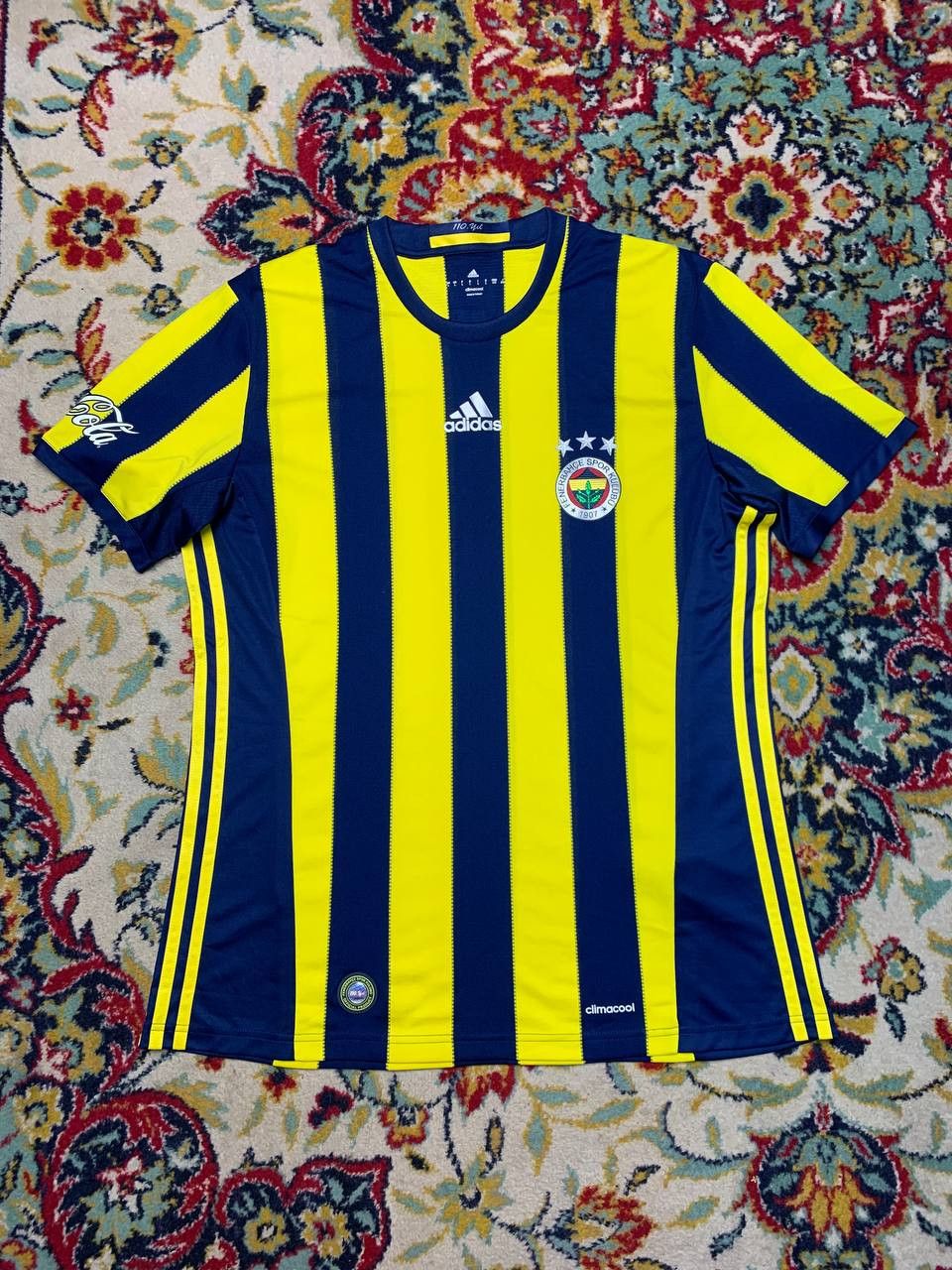 Adidas FENERBAHCE 2016 2017 HOME FOOTBALL SHIRT SOCCER JERSEY Size US L / EU 52-54 / 3 - 1 Thumbnail