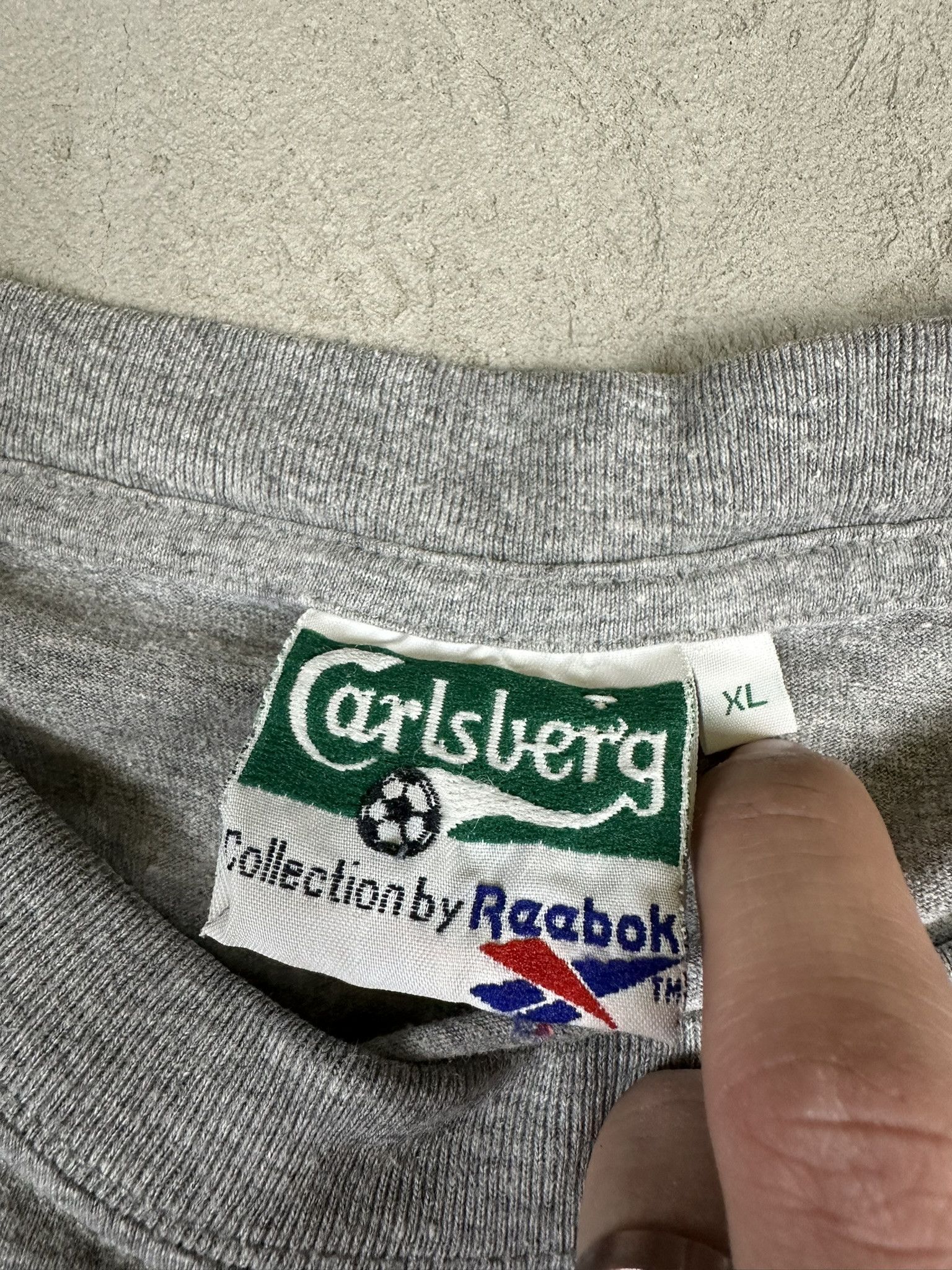 Reebok 1994 Euro Soccer Reebok Carlsberg Graphic T-shirt 90s Size US XL / EU 56 / 4 - 16 Thumbnail