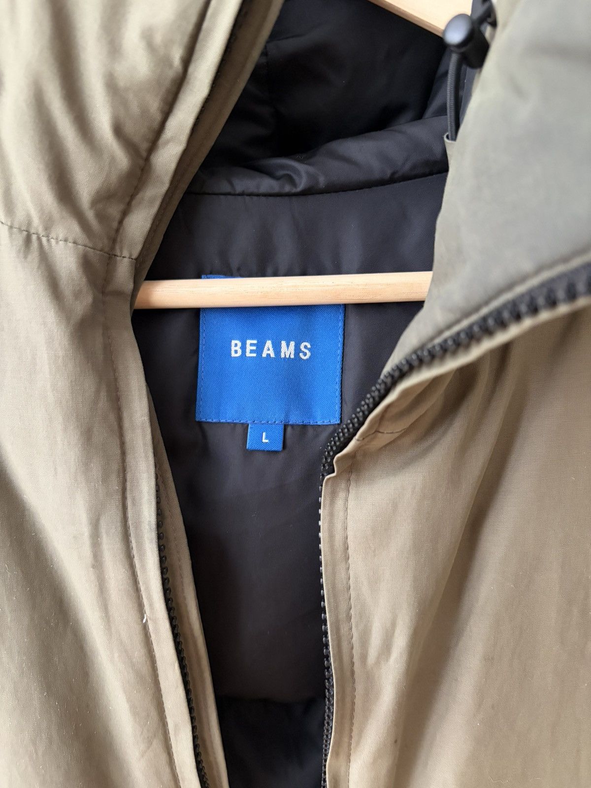 Beams Japan BEAMS Olive Puffer Down Jacket Size US L / EU 52-54 / 3 - 3 Thumbnail