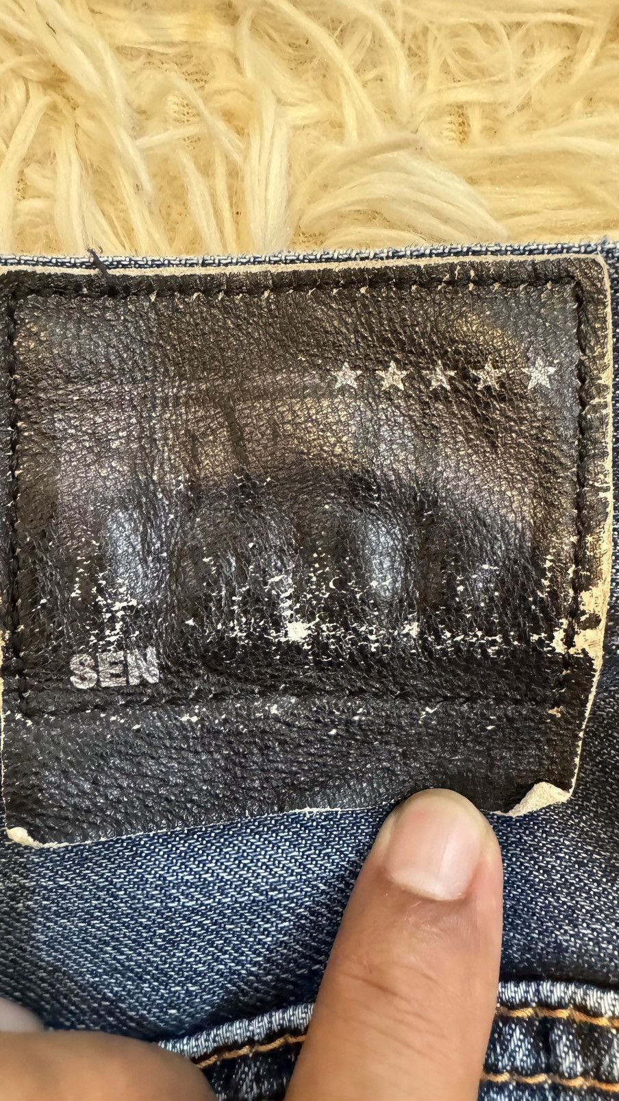 Edwin Offer‼️Edwin Buckle Back Selvedge Distressed Denim (24-195) Size US 31 - 17 Thumbnail