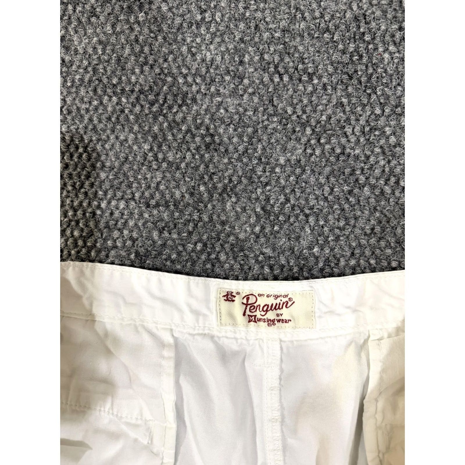 Original Penguin Original Penguin Shorts Mens 38 White Chino Cotton Casual Summer Flat Front Pockets Vintage No Womens Mens BoysGirls Size US 38 / EU 54 - 4 Thumbnail