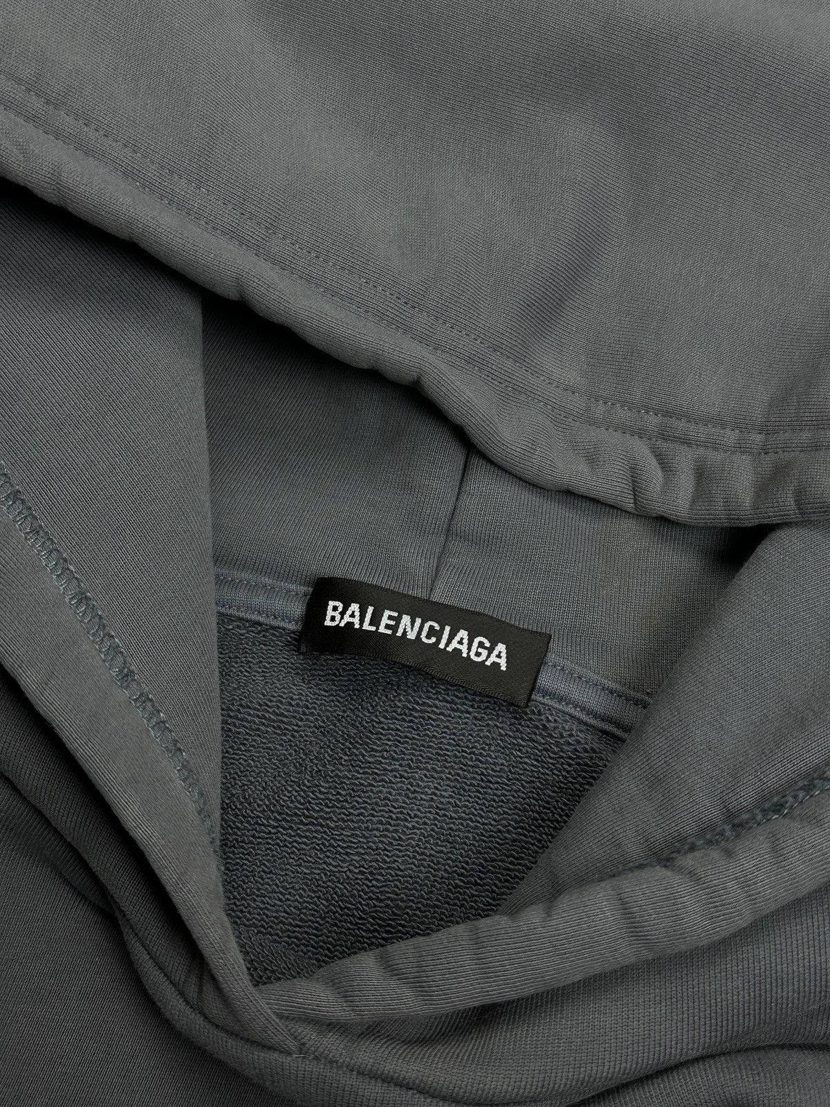 Balenciaga Balenciaga Grey Big Logo Hoodie L Size US L / EU 52-54 / 3 - 4 Thumbnail