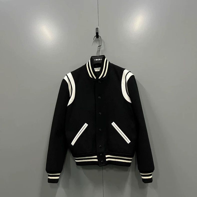 Yves Saint Laurent Saint Laruent Black and white Teddy jacket 2502-Nextarrow Size US S / EU 44-46 / 1 - 1 Thumbnail
