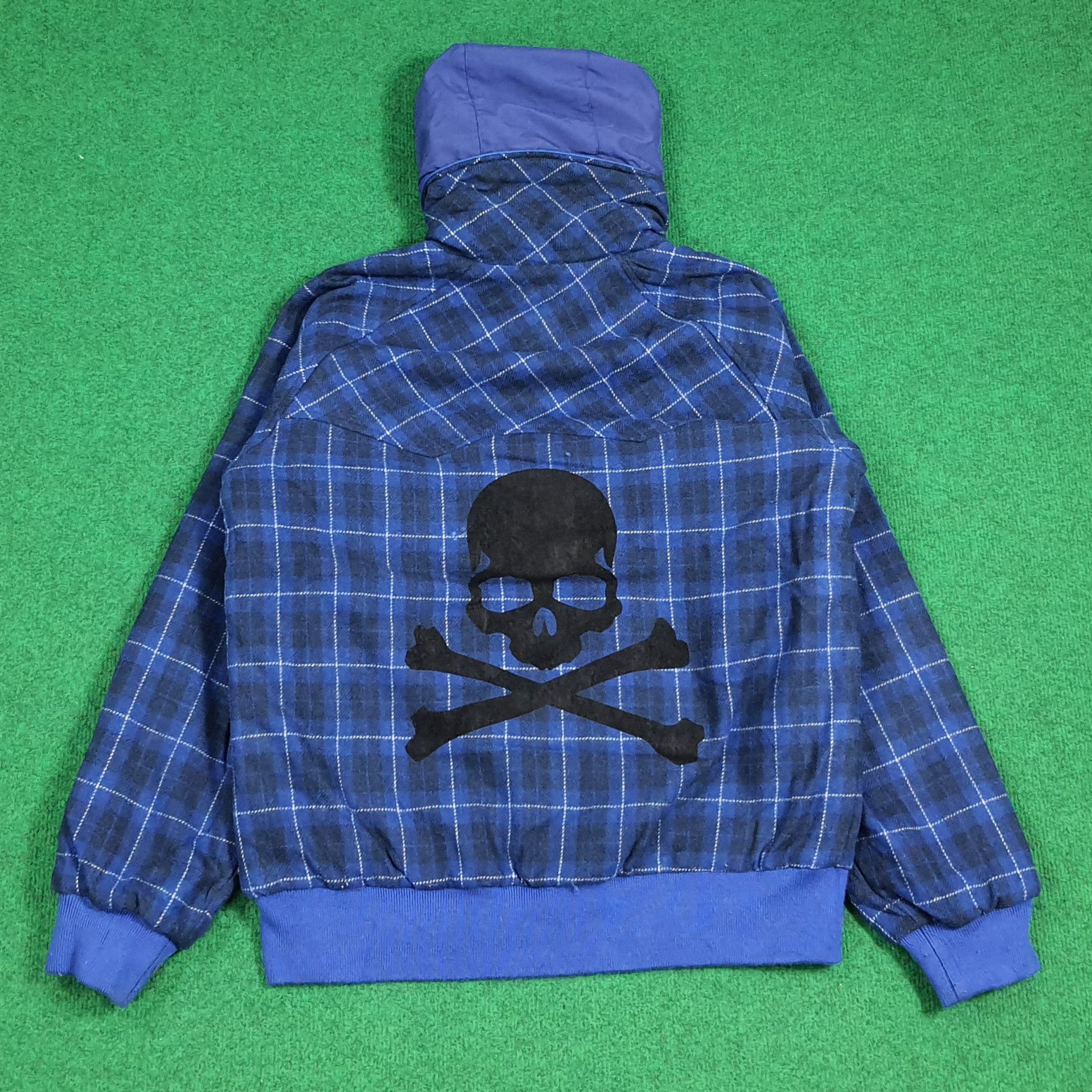 Descente Vintage 90s Descente Reversible Flannel Custom Skull C281N4 Size US M / EU 48-50 / 2 - 5 Thumbnail
