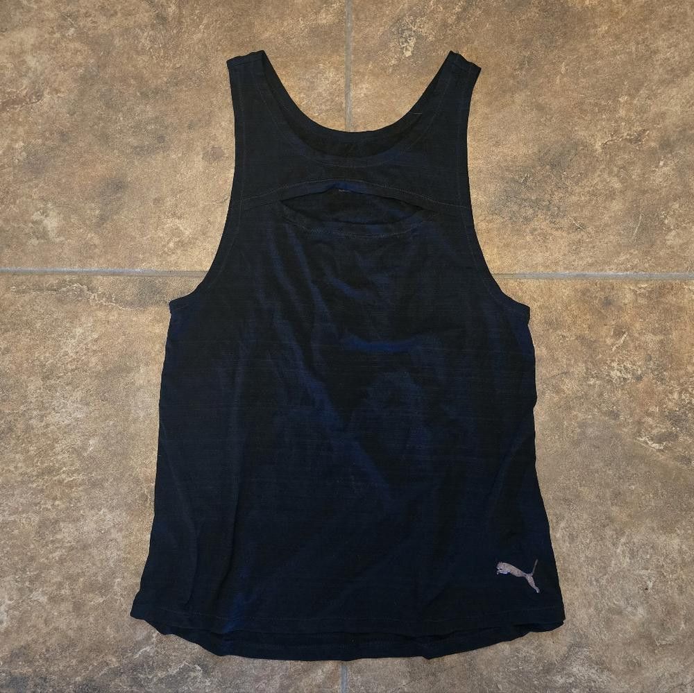 Puma Black Peekaboo Puma Athletic Tank Size S / US 4 / IT 40 - 1 Thumbnail