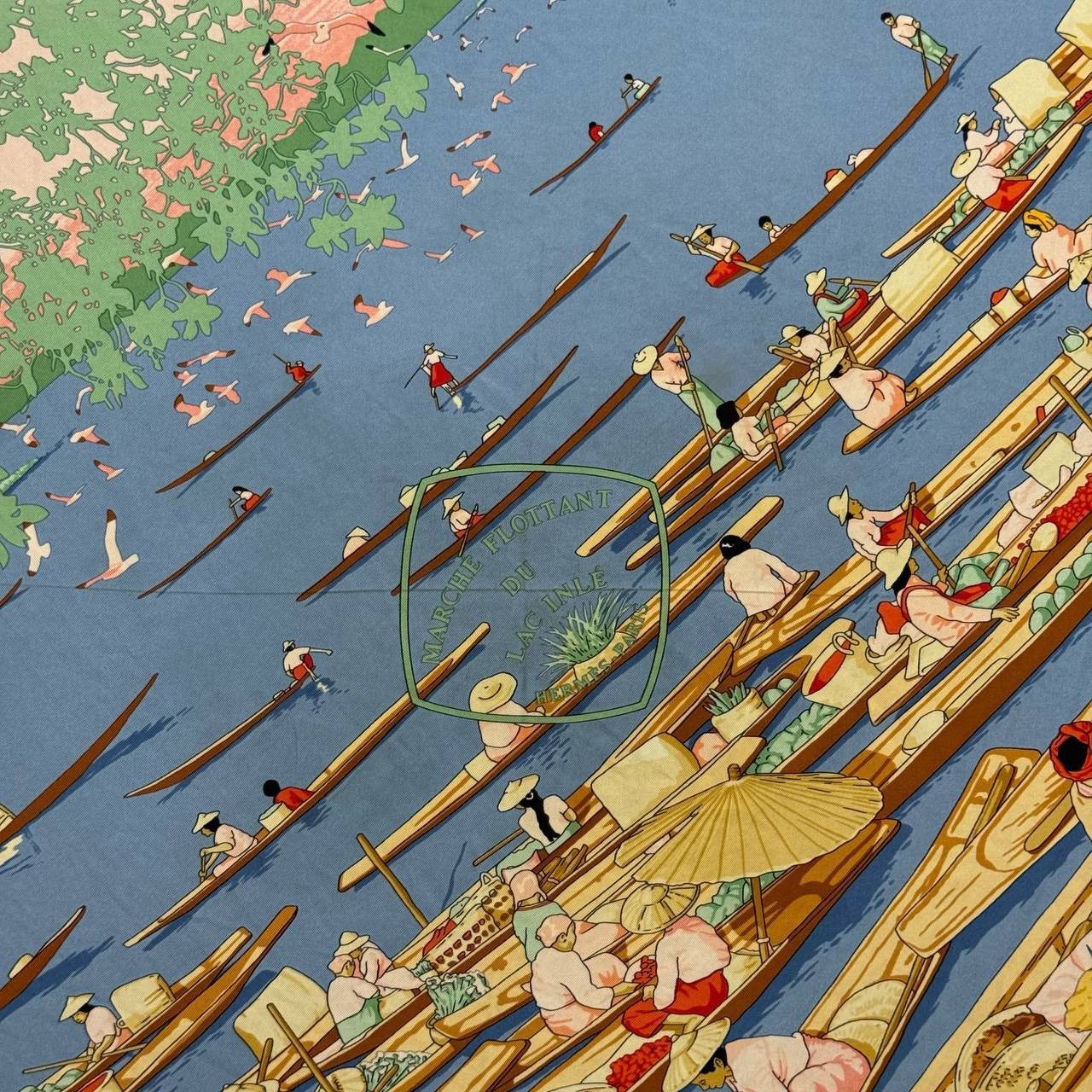 Hermes Hermes "Marche Flottant du Lac Inle" by D. Rybaltchenko Size ONE SIZE - 6 Thumbnail