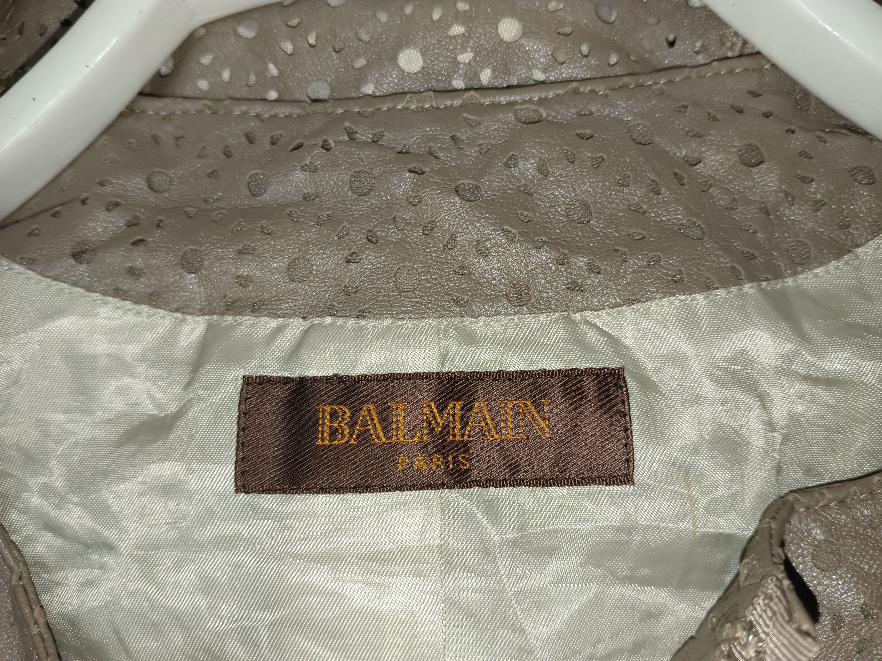 14th Addiction × Balmain × If Six Was Nine Balmain Leather Coat Jacket Size US M / EU 48-50 / 2 - 8 Thumbnail